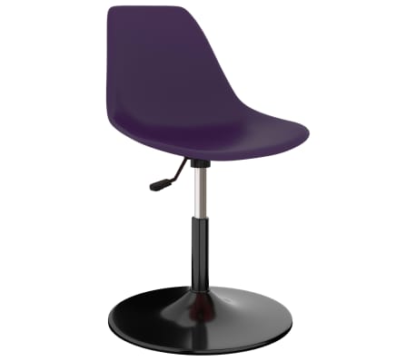 vidaXL Otočné jedálenské stoličky 2 ks, fialové, PP