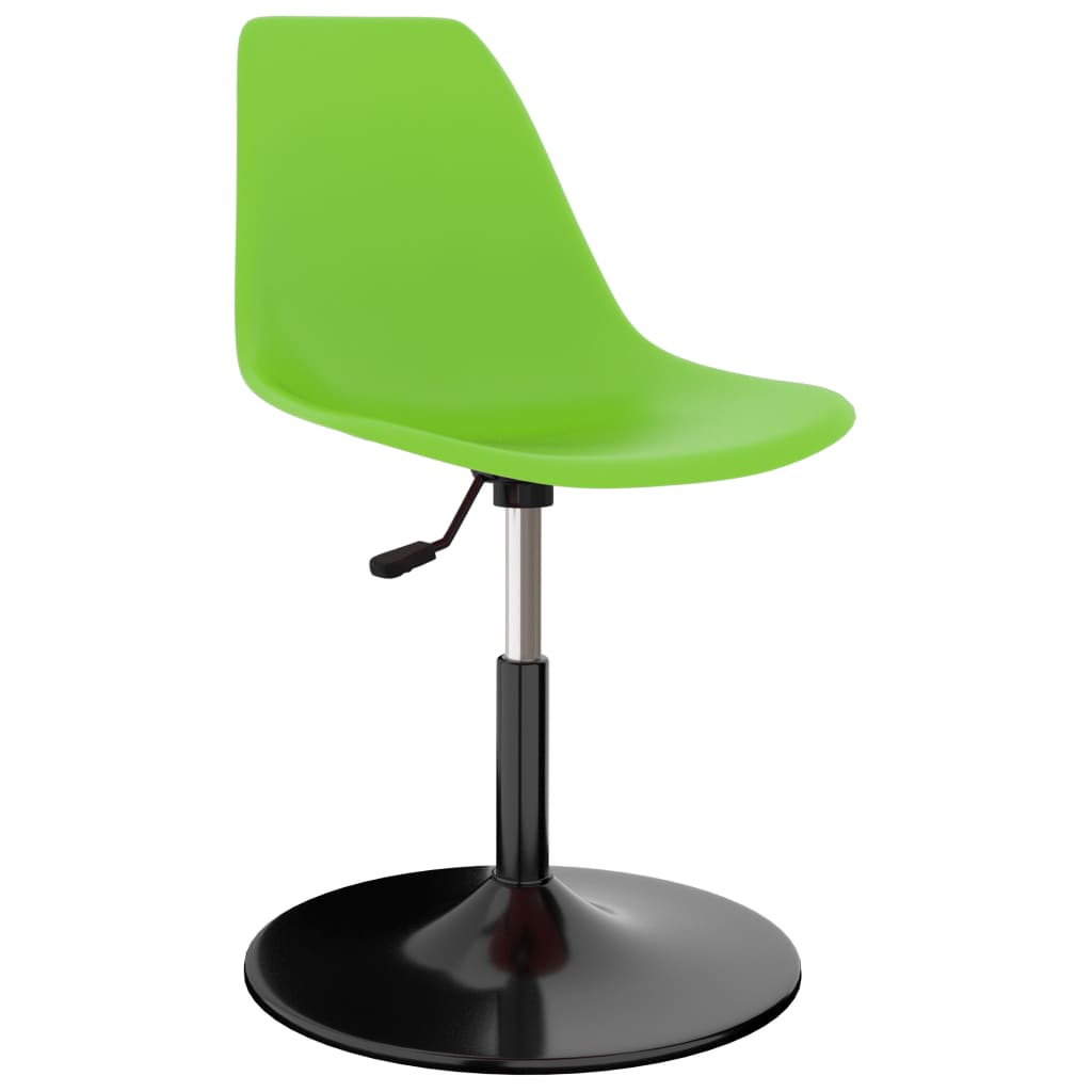 Otočné jídelní židle 2 ks zelené PP