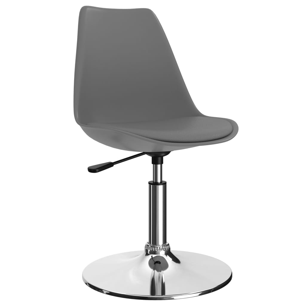 vidaXL drejelige spisebordsstole 4 stk. kunstlæder lysegrå