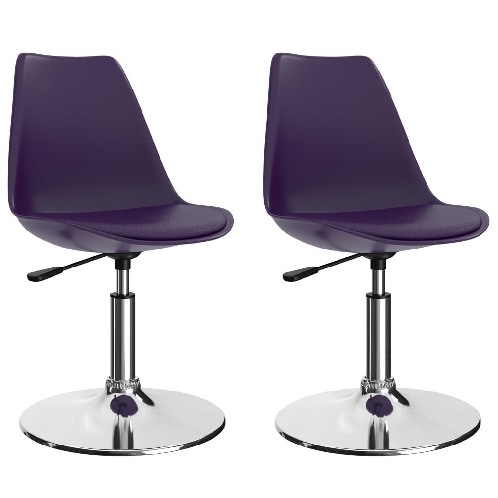 Prečunoliktava - Tev un tavai dzīvei - grozāmi virtuves krēsli, 2 gab., violeta mākslīgā āda