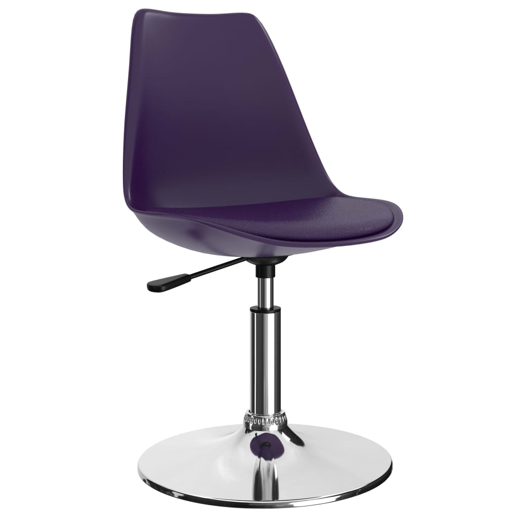 

vidaXL Eetkamerstoelen 2 st draaibaar kunstleer lila
