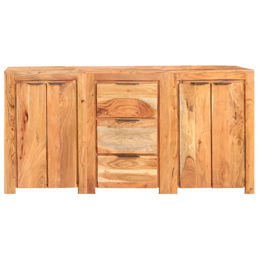 vidaXL Buffet avec 3 tiroirs et 4 portes Bois d'acacia solide