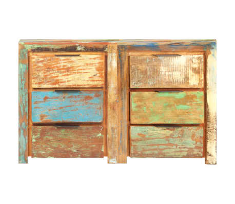 vidaXL Byr&aring; 118x33x75 cm massivt &aring;tervunnet tr&auml;