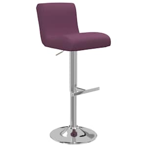 vidaXL Baro taburetės, 2vnt., violetinės spalvos, dirbtinė oda