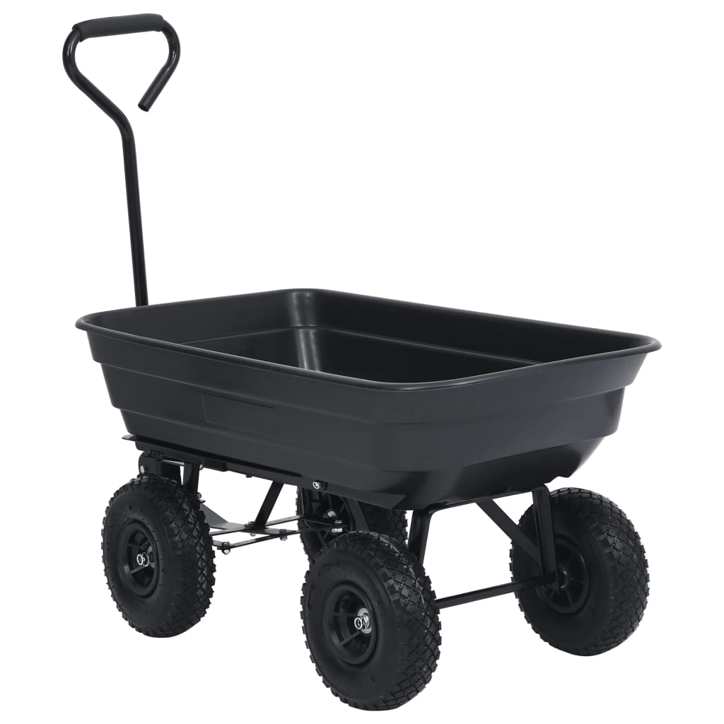 Thumbnail - vidaXL Garten-Kippwagen 300 kg 75 L Schwarz
