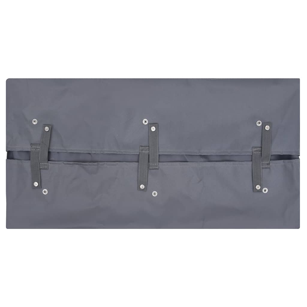 

vidaXL Tuinwagenvoering 86x46x41 cm stof donkergrijs