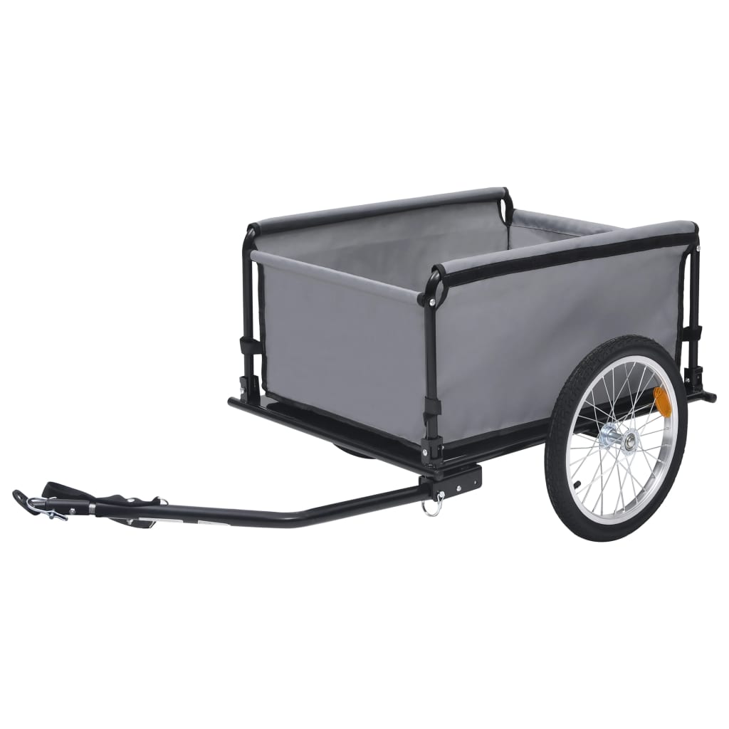 Přívěsný vozík za kolo šedooranžový 65 kg