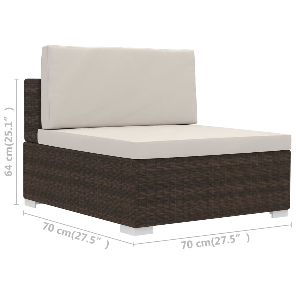 Patio Sofa Set Set of 3 Modular Patio Sofa Set Rectangular - Image 10