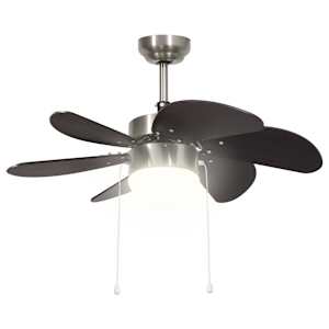 Stropní ventilátor se světlem 76 cm tmavě hnědý - obrázek 4