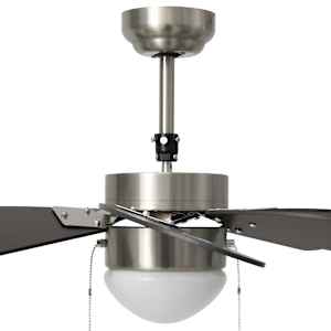 Stropní ventilátor se světlem 76 cm tmavě hnědý - obrázek 7