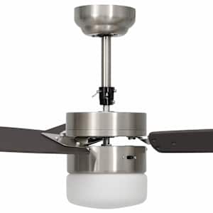 Stropní ventilátor světlo a dálkový ovladač 108 cm tmavě hnědý - obrázek 9