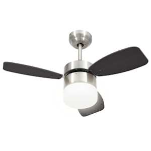Stropní ventilátor světlo a dálkový ovladač 76 cm tmavě hnědý - obrázek 4