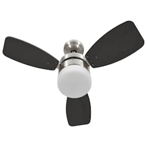 Stropní ventilátor světlo a dálkový ovladač 76 cm tmavě hnědý - obrázek 5