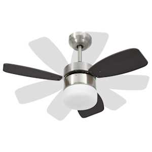 Stropní ventilátor světlo a dálkový ovladač 76 cm tmavě hnědý - obrázek 6