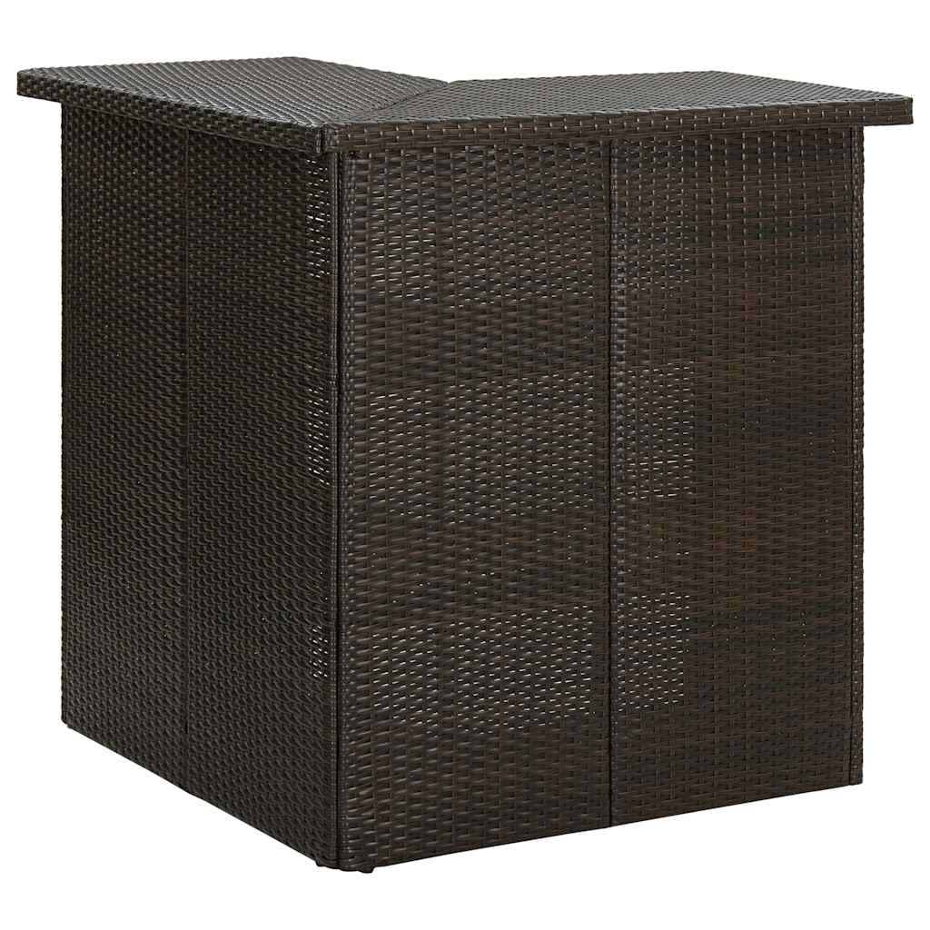 vidaXL H&ouml;rnbar brun 100x50x105 cm konstrotting