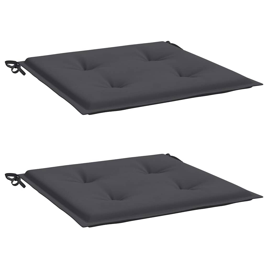 vidaXL Tuinstoelkussens 2 st 40x40x3 cm oxford stof antracietkleurig, foto 4
