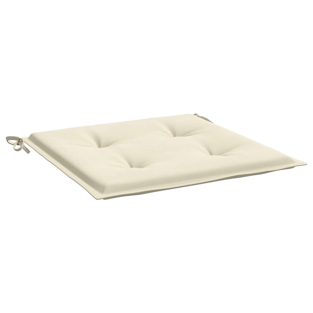 vidaXL Tuinstoelkussens 2 st 40x40x3 cm oxford stof crèmekleurig, foto 4
