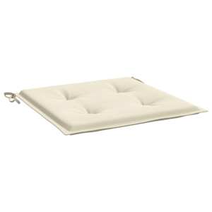 Podušky na zahradní židli 2 ks krémové 40x40x4 cm látka oxford - obrázek 5