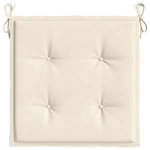 Podušky na zahradní židli 2 ks krémové 40x40x4 cm látka oxford - obrázek 6