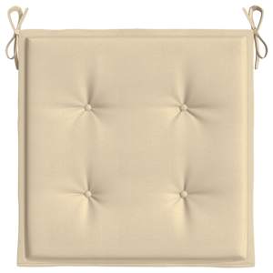 Podušky na zahradní židli 2 ks béžové 40x40x4 cm látka oxford - obrázek 6