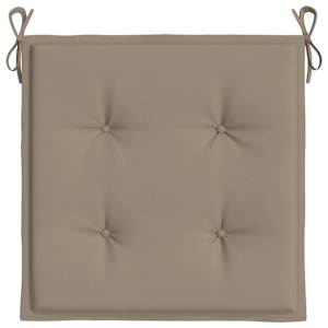 Podušky na zahradní židli 2 ks taupe 40x40x4 cm látka oxford - obrázek 6