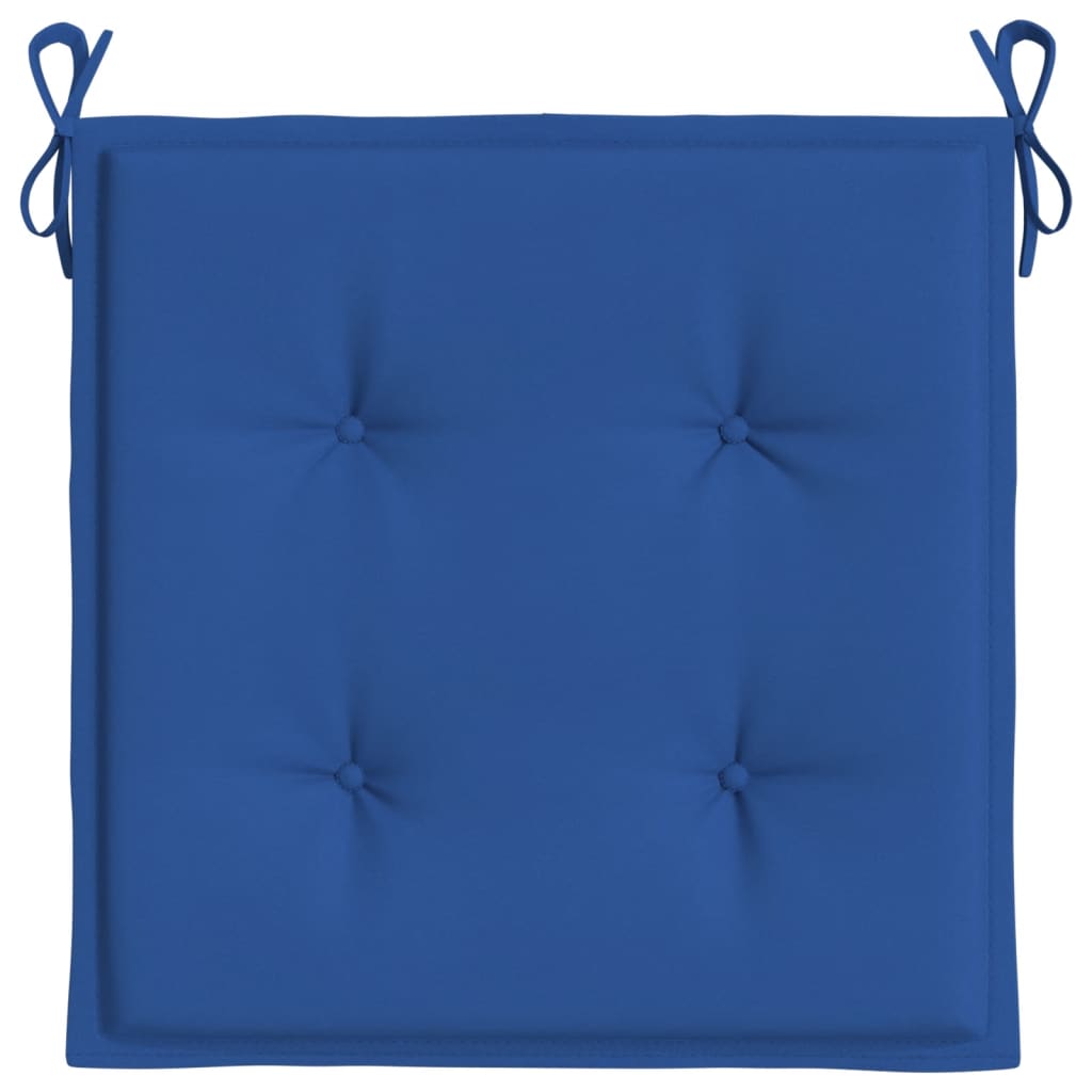 Sodo kėdės pagalvėlės, 4vnt., mėlynos, 40x40x4cm, audinys | Stepinfit