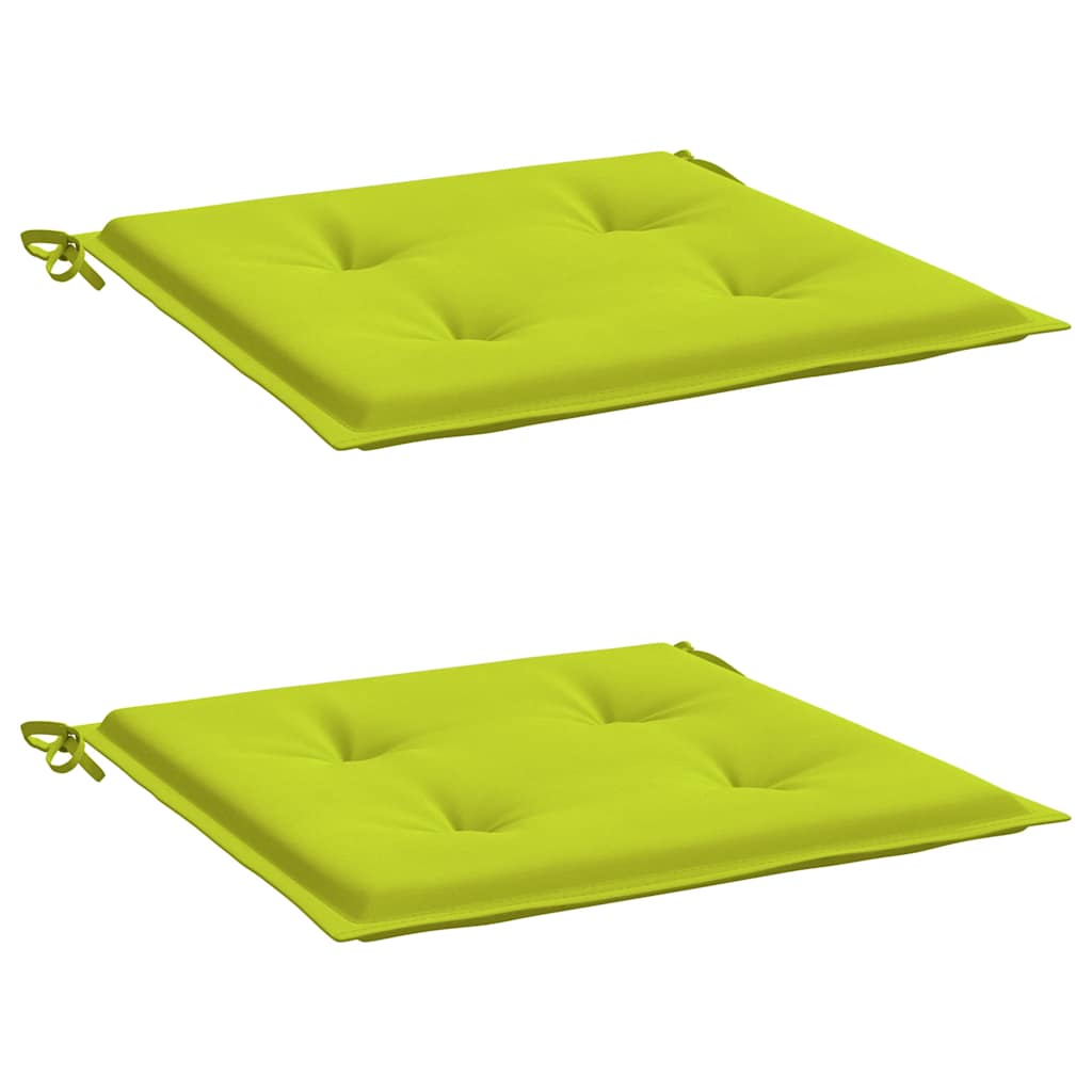 

vidaXL Tuinstoelkussens 2 st 40x40x3 cm stof heldergroen