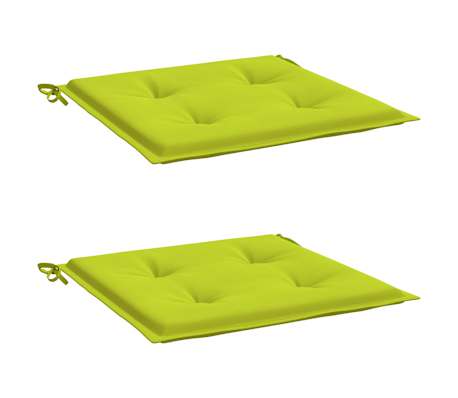 vidaXL Gartenstuhl-Kissen 2 Stk. Knallgr&uuml;n 40x40x4 cm Oxford-Gewebe