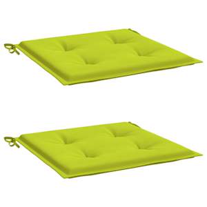 vidaXL Gartenstuhl-Kissen 2 Stk. Knallgr&uuml;n 40x40x4 cm Oxford-Gewebe
