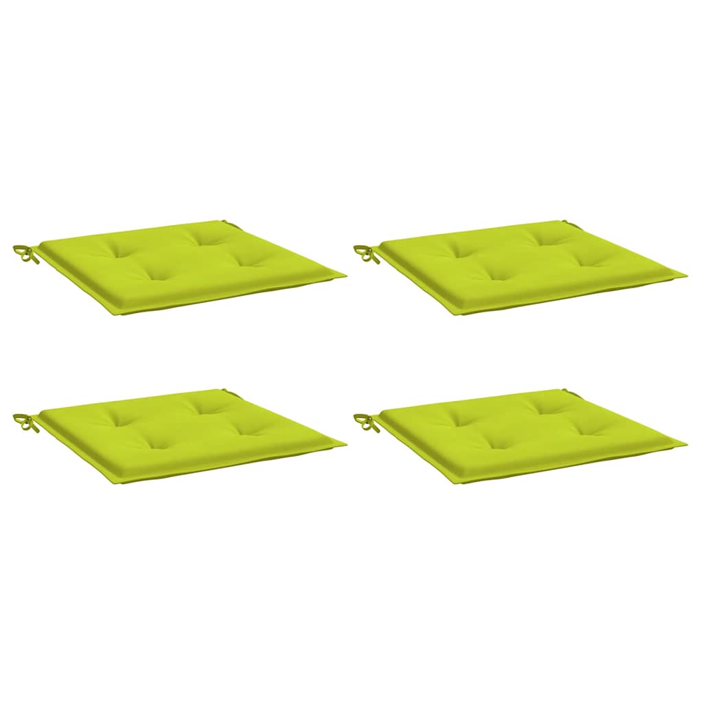 vidaXL Tuinstoelkussens 4 st 40x40x4 cm oxford stof felgroen afbeelding