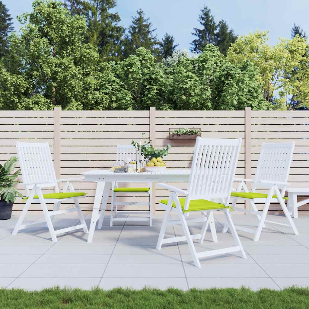 vidaXL Perne scaune grădină 4 buc. verde 40x40x4 cm țesătură Oxford