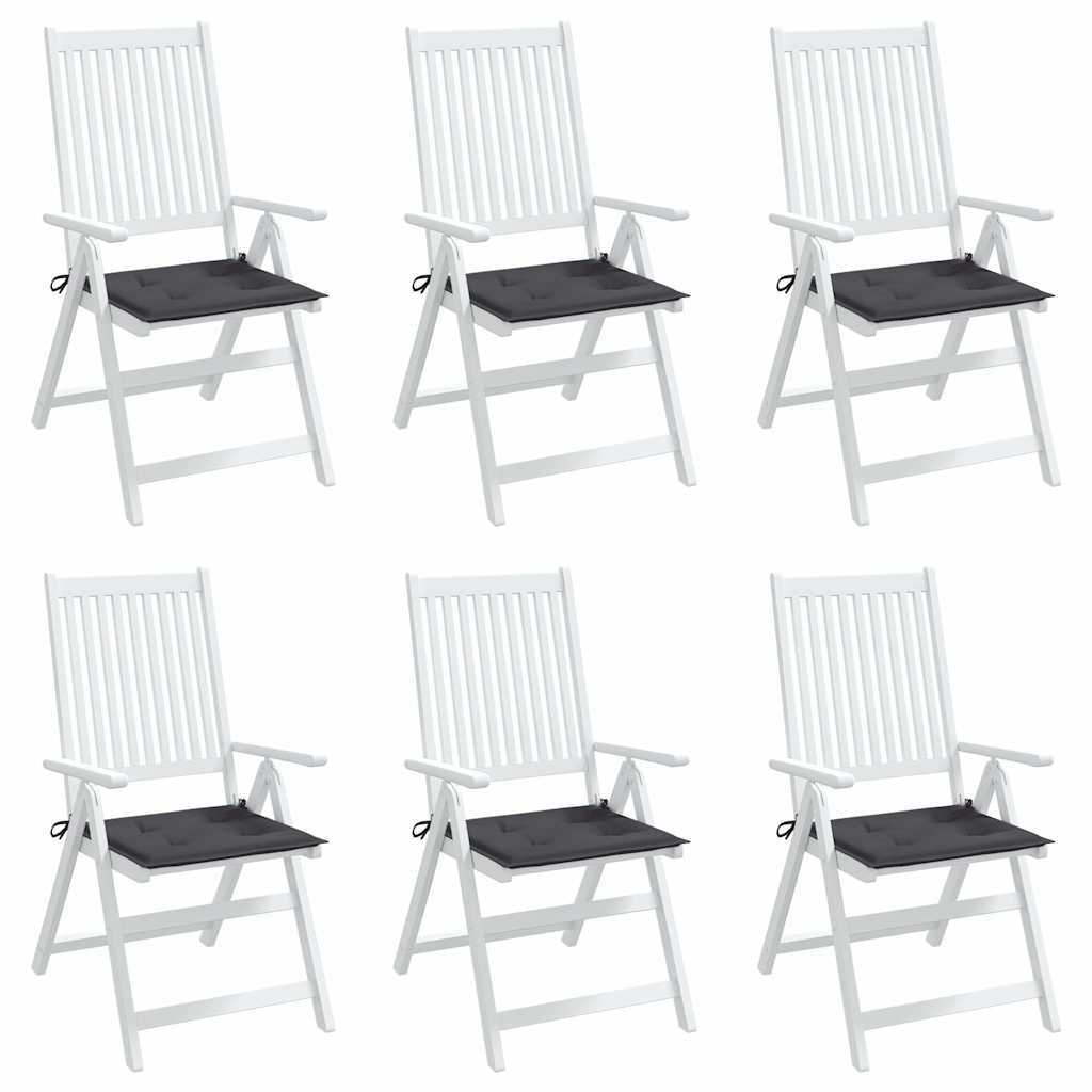 vidaXL Tuinstoelkussens 6 st 50x50x3 cm oxford stof antracietkleurig, foto 2