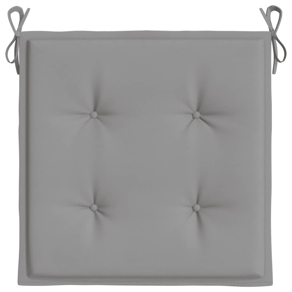Garden Chair Cushions 4 pcs Grey 50x50x3 cm Fabric - Turpentine and Oak
