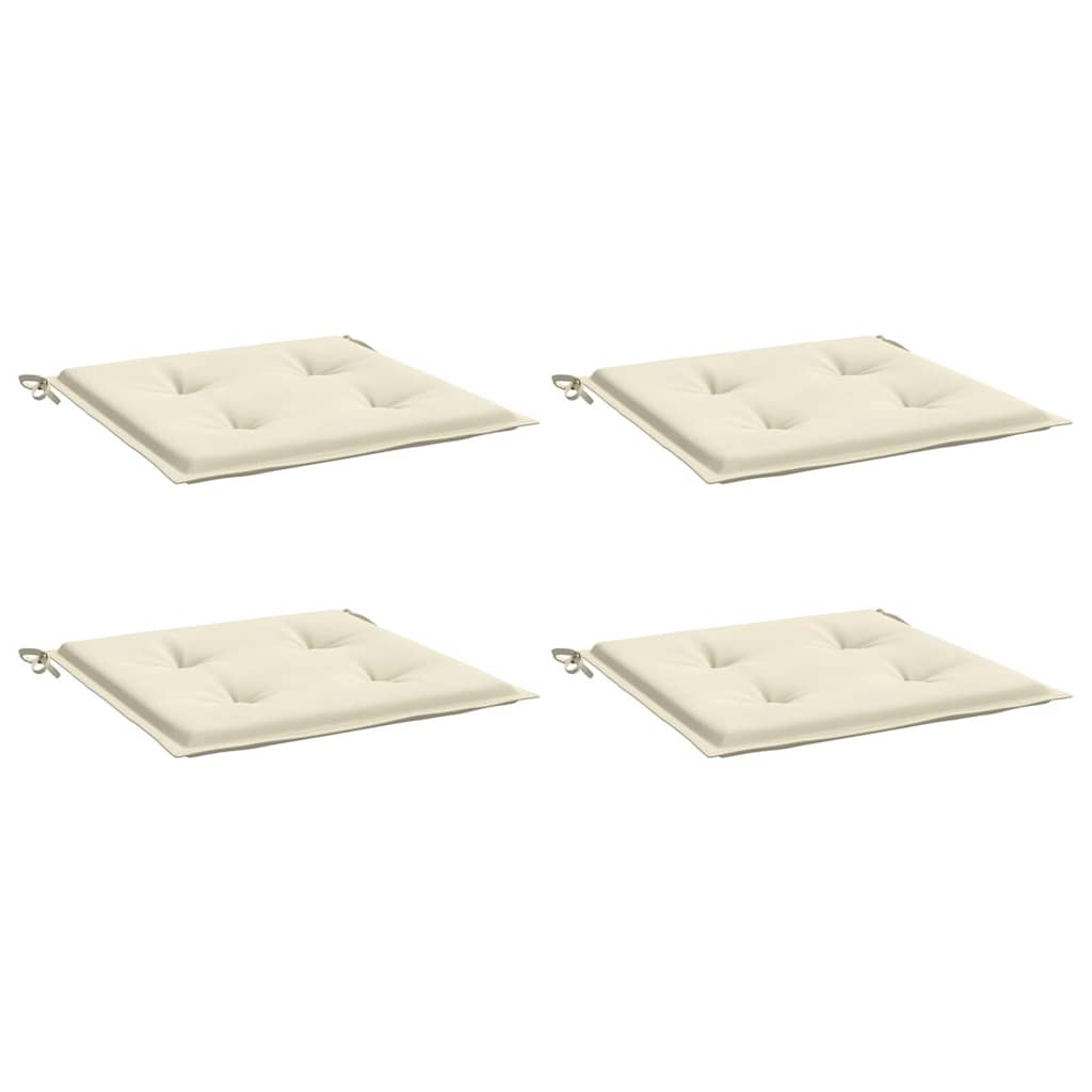 vidaXL Tuinstoelkussens 4 st 50x50x3 cm oxford stof crèmekleurig, foto 4