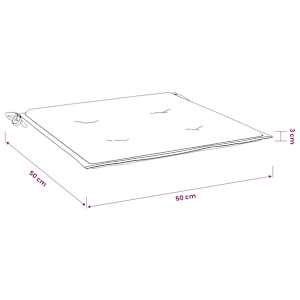 Podušky na zahradní židli 4 ks modré 50x50x3 cm látka oxford - obrázek 9