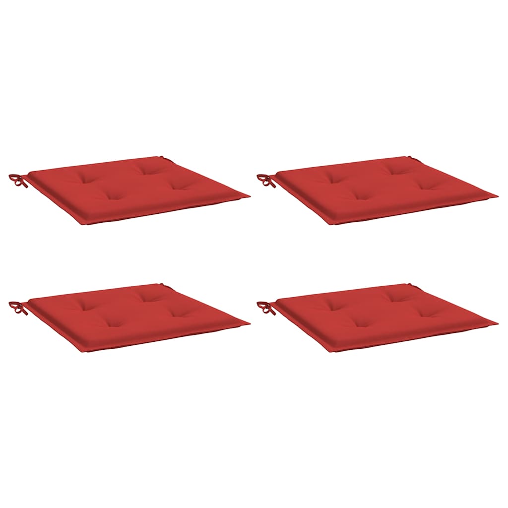 vidaXL Tuinstoelkussens 4 st 50x50x3 cm oxford stof rood, foto 4