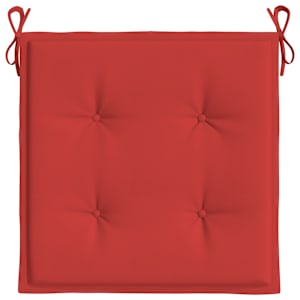 Podušky na zahradní židli 4 ks červené 50x50x3 cm látka oxford - obrázek 6