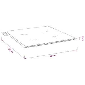 Podušky na zahradní židli 4 ks červené 50x50x3 cm látka oxford - obrázek 9