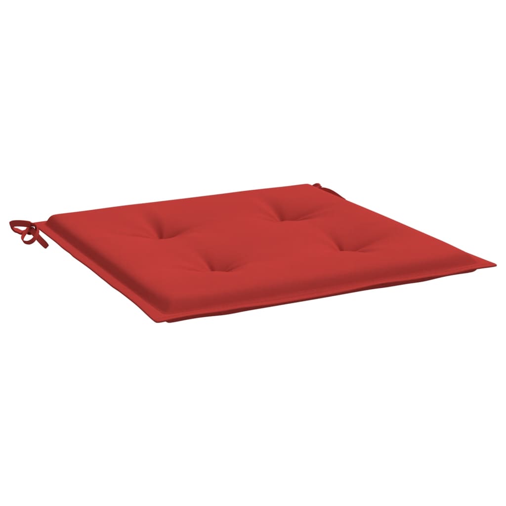 Jastuci za vrtne stolice 6 kom crveni 50 x 50 x 3 cm od tkanine – Vida ...