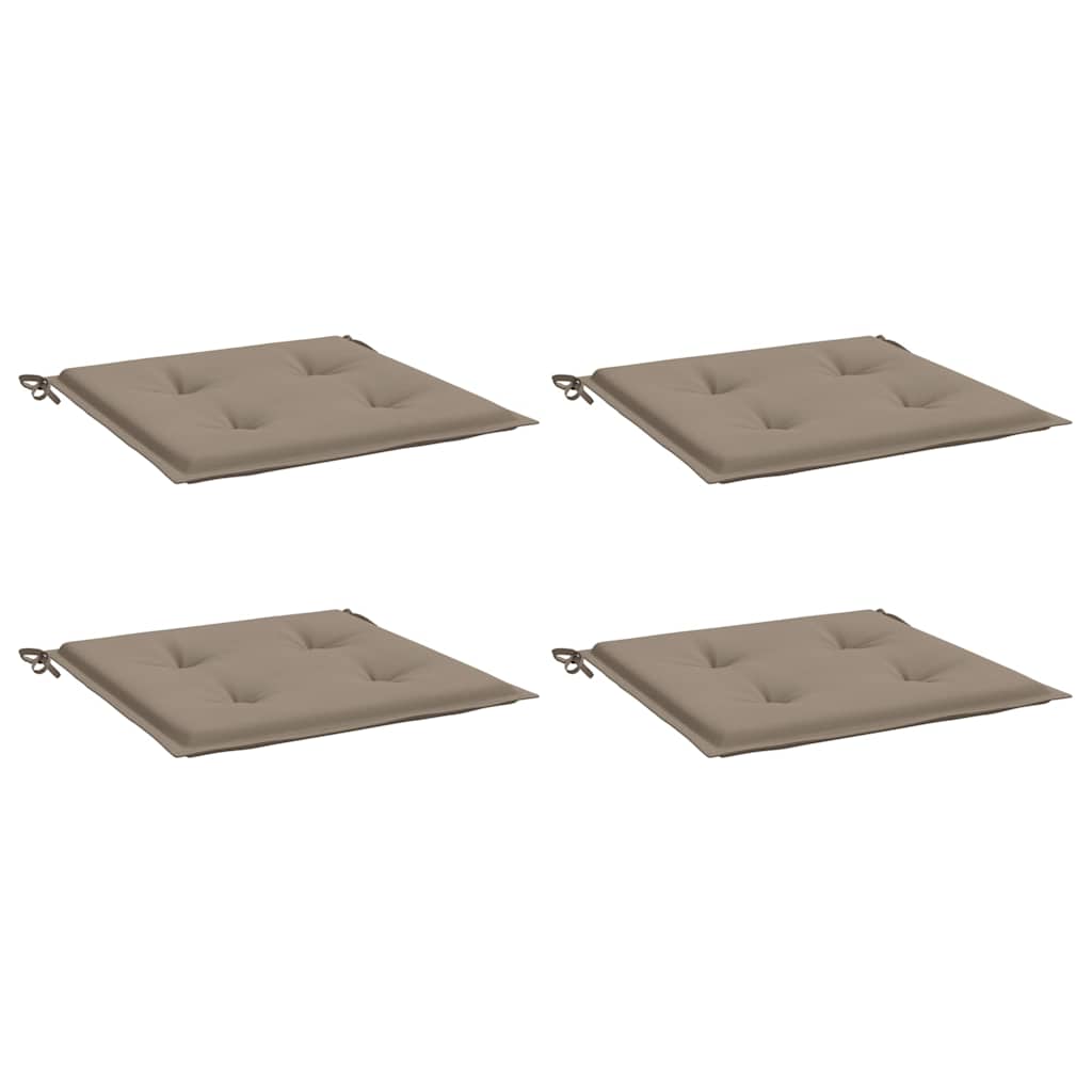vidaXL Tuinstoelkussens 4 st 50x50x3 cm oxford stof taupe, foto 4