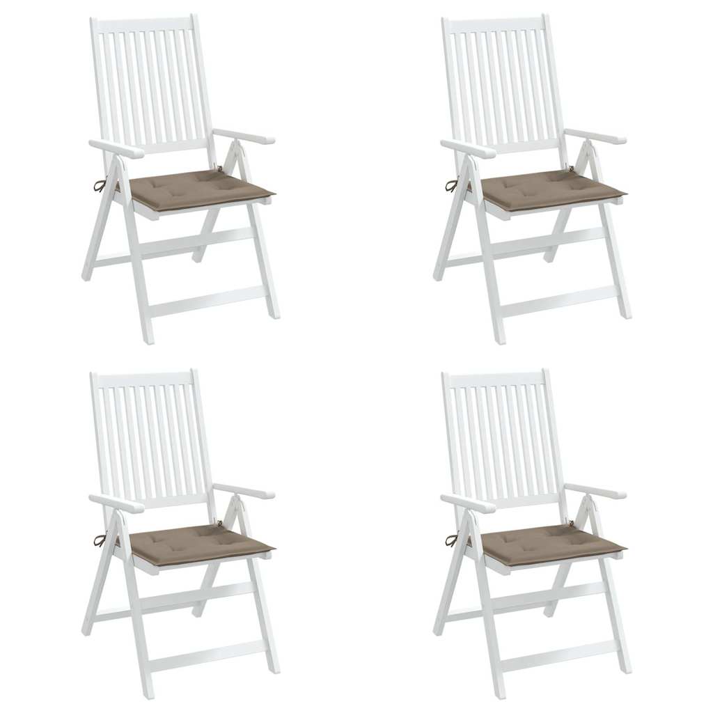 vidaXL Tuinstoelkussens 4 st 50x50x3 cm oxford stof taupe, foto 2