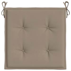 Podušky na zahradní židli 4 ks taupe 50x50x3 cm látka oxford - obrázek 6