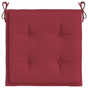 Podušky na zahradní židli 2 ks vínové 50x50x4 cm látka oxford - obrázek 6