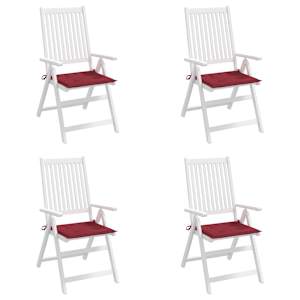 Podušky na zahradní židli 4 ks vínové 50x50x4 cm látka oxford - obrázek 7