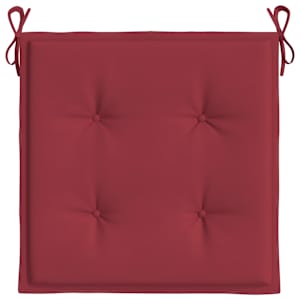 Podušky na zahradní židli 4 ks vínové 50x50x4 cm látka oxford - obrázek 5