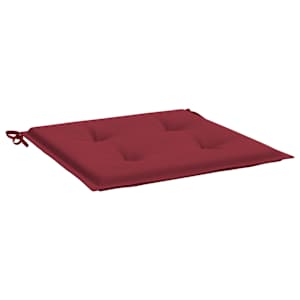 Podušky na zahradní židli 6 ks vínové 50x50x3 cm látka oxford - obrázek 4