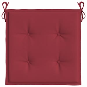 Podušky na zahradní židli 6 ks vínové 50x50x3 cm látka oxford - obrázek 5