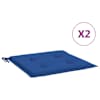 vidaXL aiatooli istmepadjad 2 tk, sinine, 50x50x3 cm, kangas