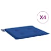 vidaXL aiatooli istmepadjad 4 tk, sinine, 50x50x3 cm, kangas