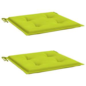 vidaXL Jastuci za vrtne stolice 2 kom zeleni 50x50x4 cm od tkanine